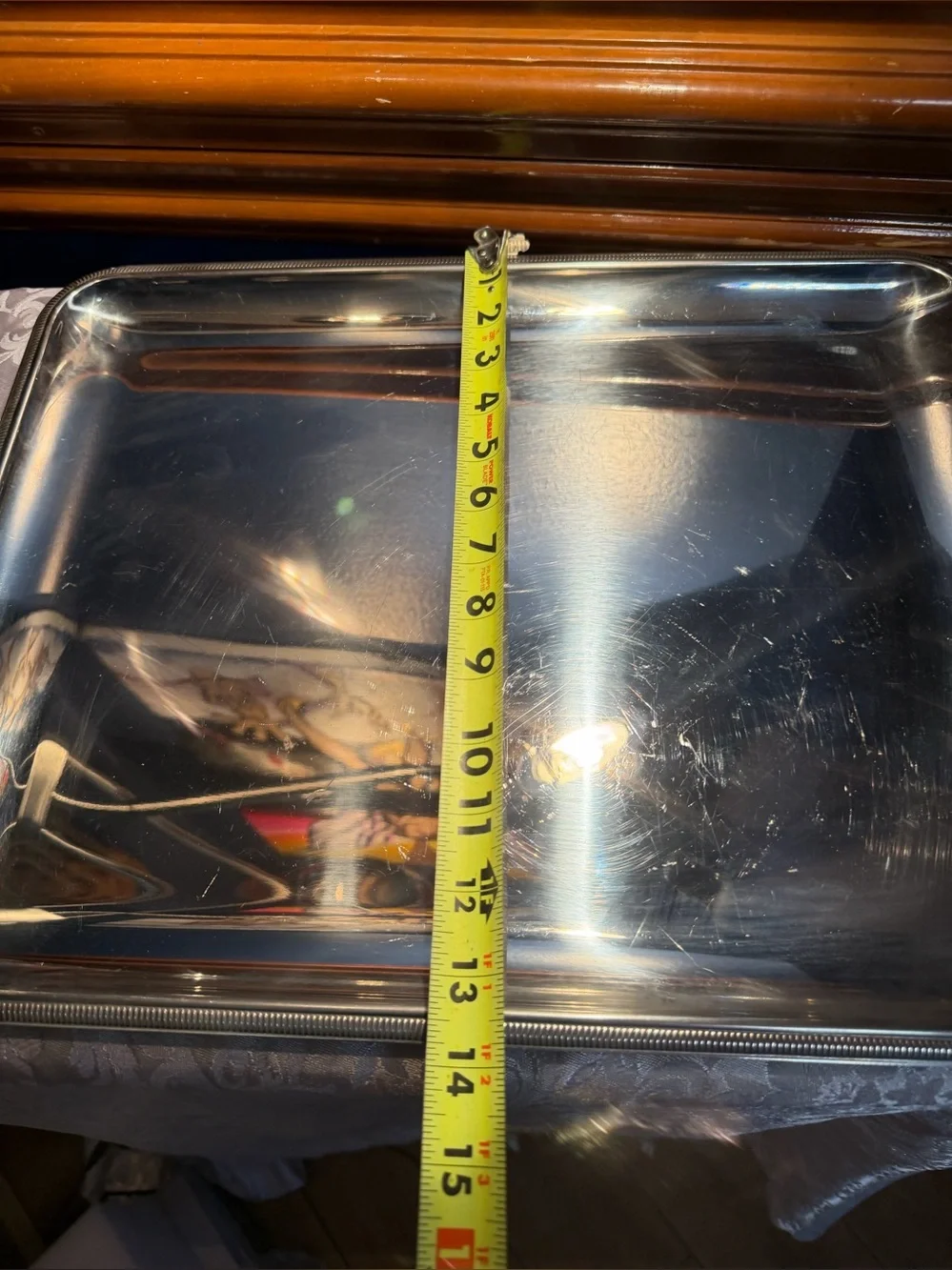 Stainless Steel Serving Tray Brazilian Brand Meridional 21in